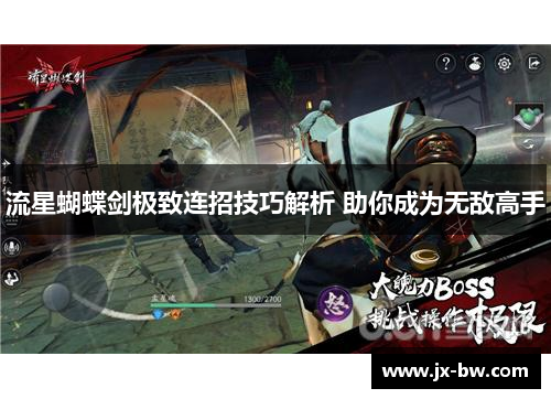 流星蝴蝶剑极致连招技巧解析 助你成为无敌高手
